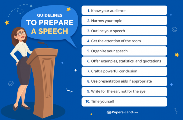 how to write a prepared speech