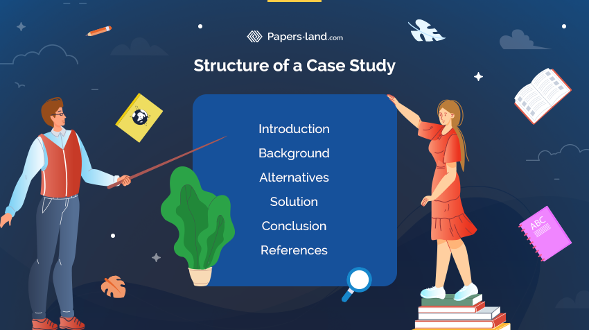 what are the 6 parts of case study